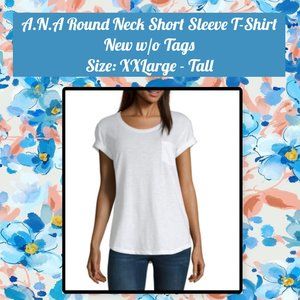 A.N.A. Round Neck Short Sleeve T-Shirt XXL-Tall